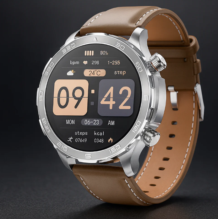 WATCHGAD – Smartwatch Premium z AMOLED HD, NFC, GPS i Pełnym Monitoringiem Zdrowia 24/7