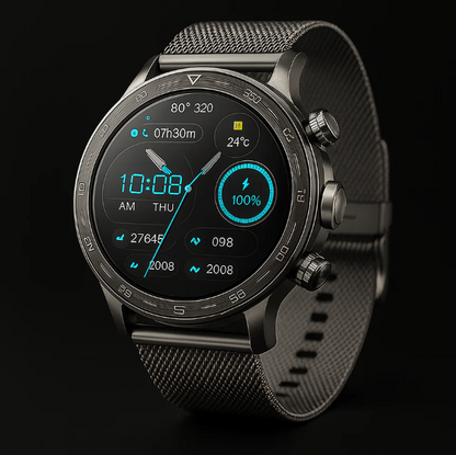 WATCHGAD – Smartwatch Premium z AMOLED HD, NFC, GPS i Pełnym Monitoringiem Zdrowia 24/7